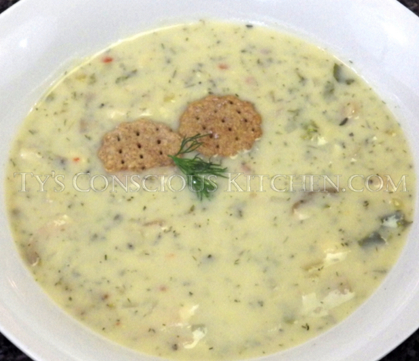 Read more about the article Alkaline Electric Vegan “Clam” Chowder Soup